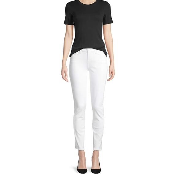 PAIGE Skyline Ankle Peg Mid-rise Jeans in White Size 27 = 4 U.S. - Picture 1 of 11